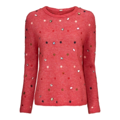 Gustav Knit Pullover Gemmstone - Hibiscus Gustav Knit Pullover Gemmstone - Hibiscus